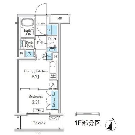 コスモグラシア学芸大学の物件間取画像